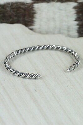 Navajo Sterling Silver Bracelet - Elaine Tahe