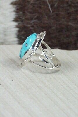 Turquoise & Sterling Silver Ring - Samuel Yellowhair - Size 6.5