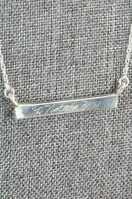 Turquoise & Sterling Silver Necklace - Rolanda Natachu