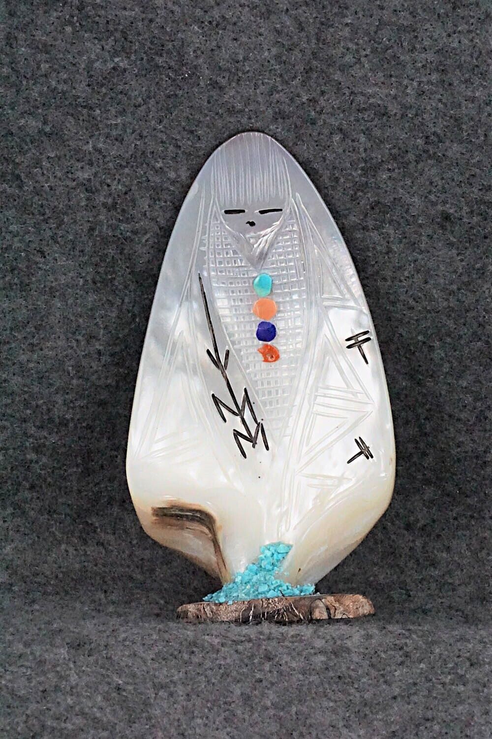 Corn Maiden Zuni Fetish Carving - Gloria Chattin