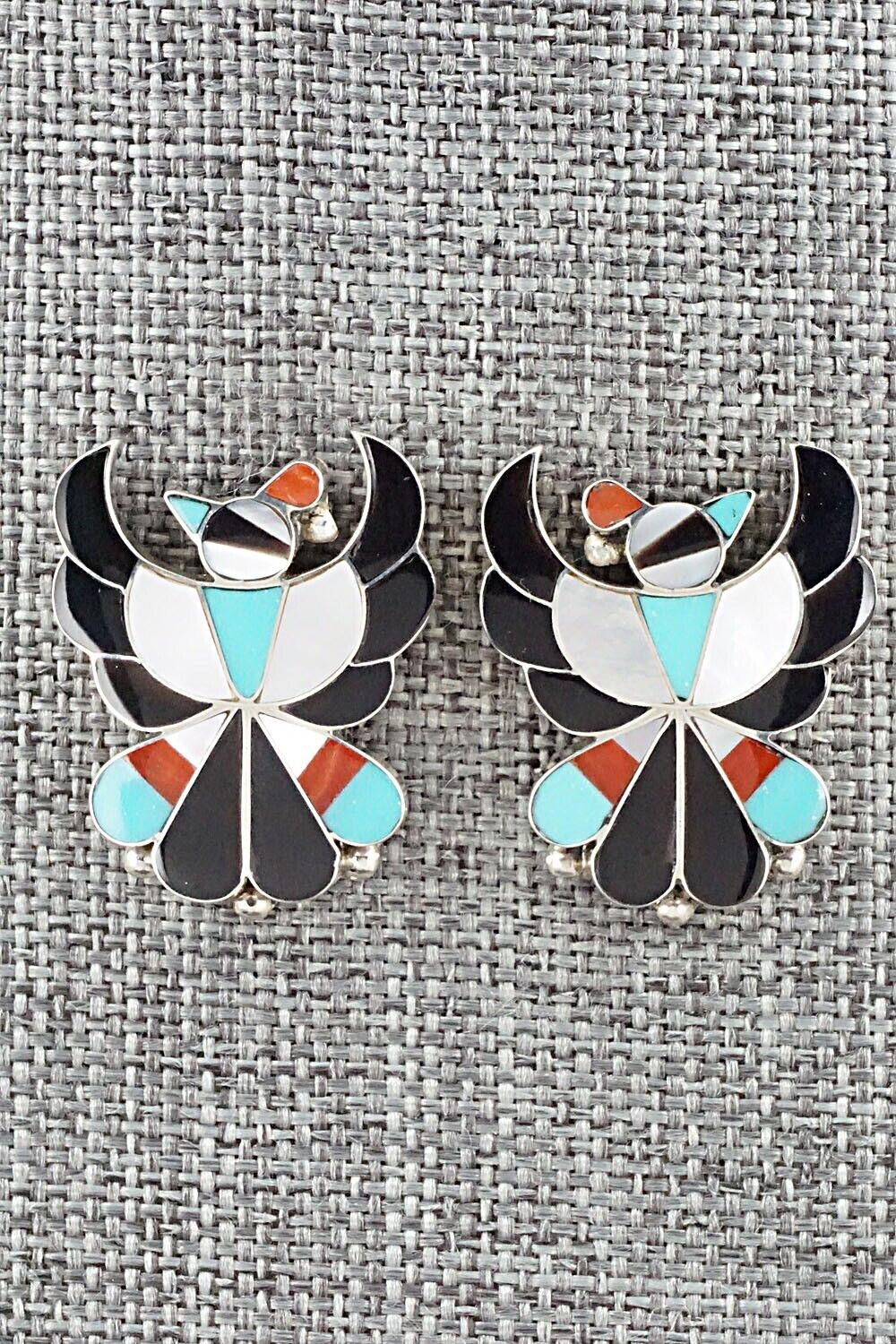 Multi Stone & Sterling Silver Earrings - Breon Wallace