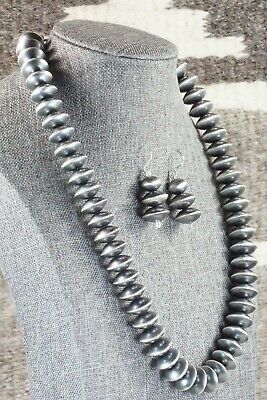 Sterling Silver Navajo Pearl Necklace & Earrings - Preston Haley