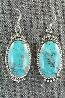 Turquoise & Sterling Silver Earrings - Greg Yazzie - High Lonesome Trading