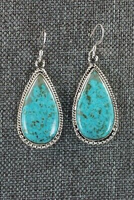 Turquoise & Sterling Silver Earrings - Sharon McCarthy - Navajo