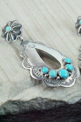 Turquoise & Sterling Silver Earrings - Rita Lee