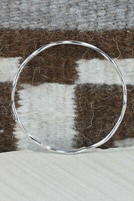 Navajo Sterling Silver Bangle - Elaine Tahe