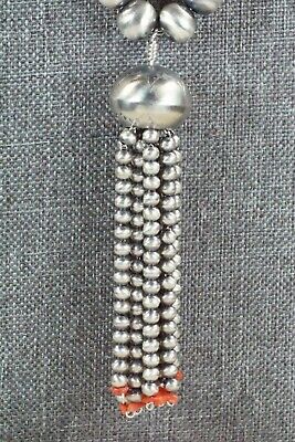 Coral and Sterling Silver Navajo Pearl Necklace - Jan Mariano