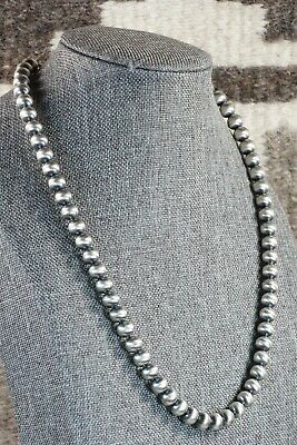 Navajo Sterling Silver Pearl Necklace - Jan Mariano