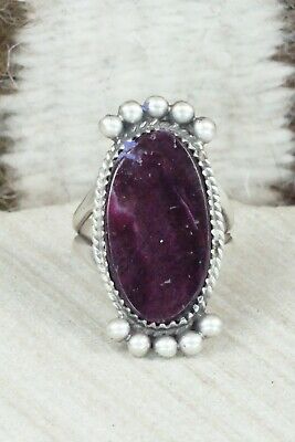 Spiny Oyster & Sterling Silver Ring - Selina Warner - Size 7.5