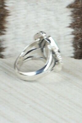 Turquoise & Sterling Silver Ring - Irvin Tsosie - Size 7.25