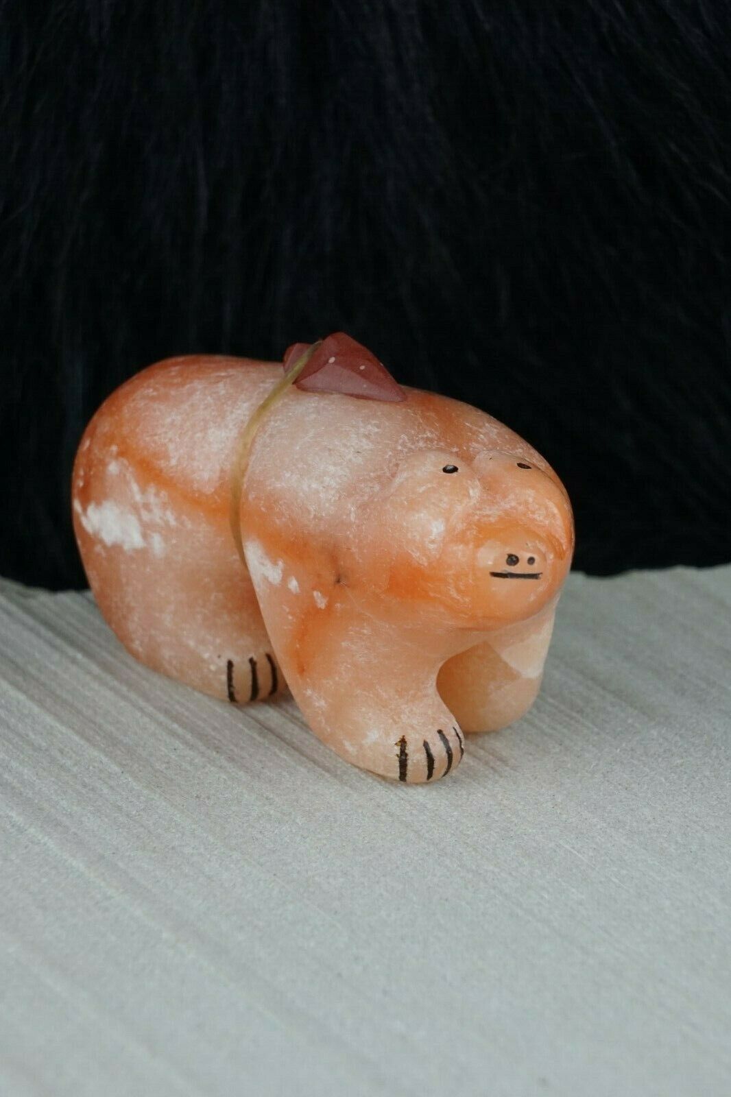 Bear Zuni Fetish Carving - Rick Kallestewa - High Lonesome Trading