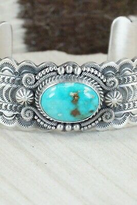 Turquoise & Sterling Silver Bracelet - Michael Calladitto