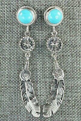 Turquoise & Sterling Silver Earrings - Annie Spencer