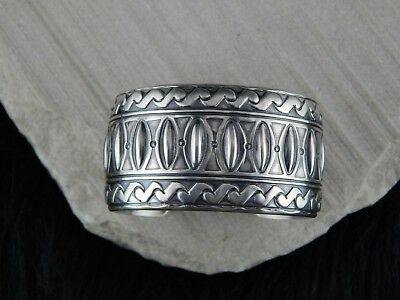 Navajo Sterling Silver Bracelet - Raymond Delgarito - High Lonesome Trading