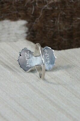 Zuni Turquoise and Sterling Silver Ring - Bryant Pablito - Size 8.5 - High Lonesome Trading