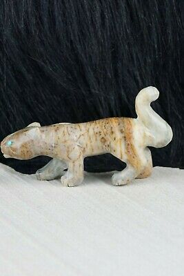 Mountain Lion Zuni Fetish Carving - Cody Nastacio - High Lonesome Trading