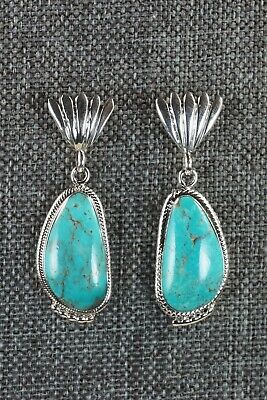 Navajo Turquoise & Sterling Silver Earrings - Sharon McCarthy