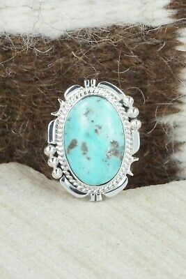 Turquoise & Sterling Silver Ring - Daniel Benally - Size 7