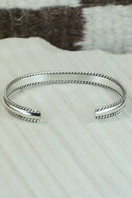 Navajo Sterling Silver Bracelet - Elaine Tahe