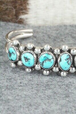 Turquoise and Sterling Silver Bracelet - Pricilla Reeder