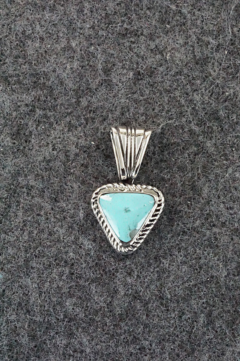 Turquoise and Sterling Silver Pendant - Sadie Jim