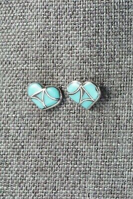 Turquoise & Sterling Silver Earrings - Thurza Leekya