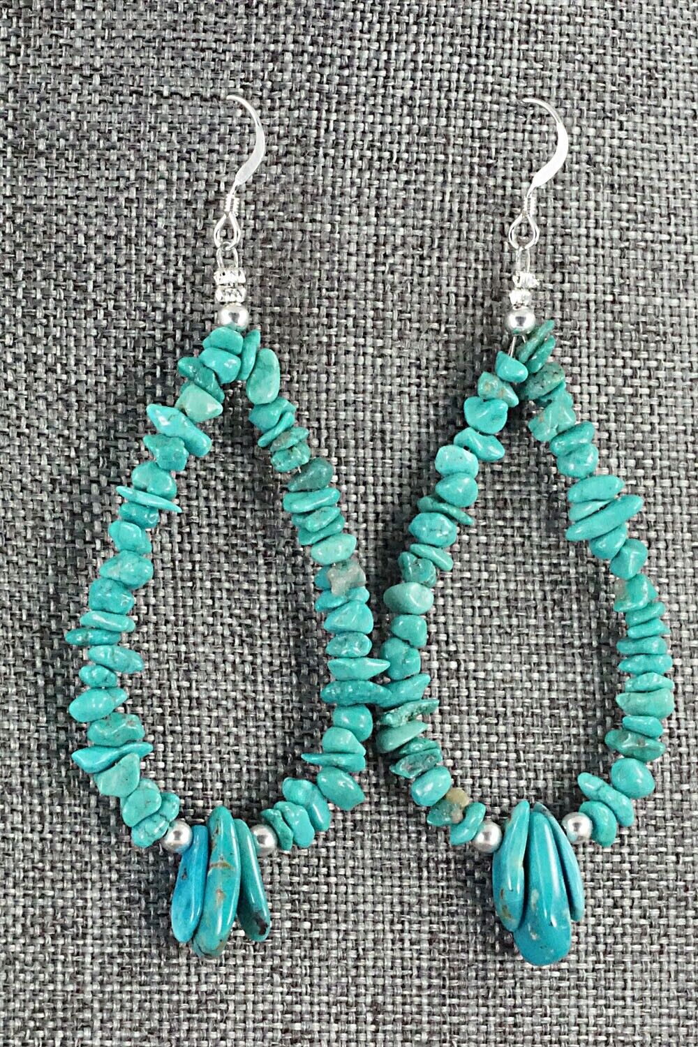 Turquoise & Sterling Silver Earrings - Tammy Nolcot