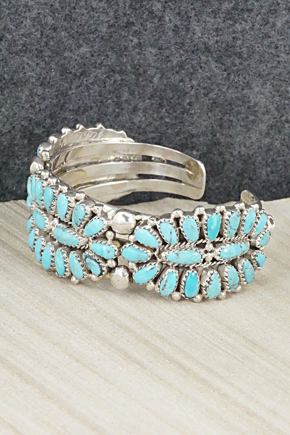 Turquoise & Sterling Silver Bracelet - Jaz Wilson