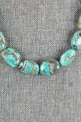 Turquoise & Sterling Silver Necklace - Navajo