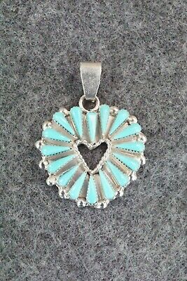 Turquoise & Sterling Silver Pendant - Rebecca B. Laate