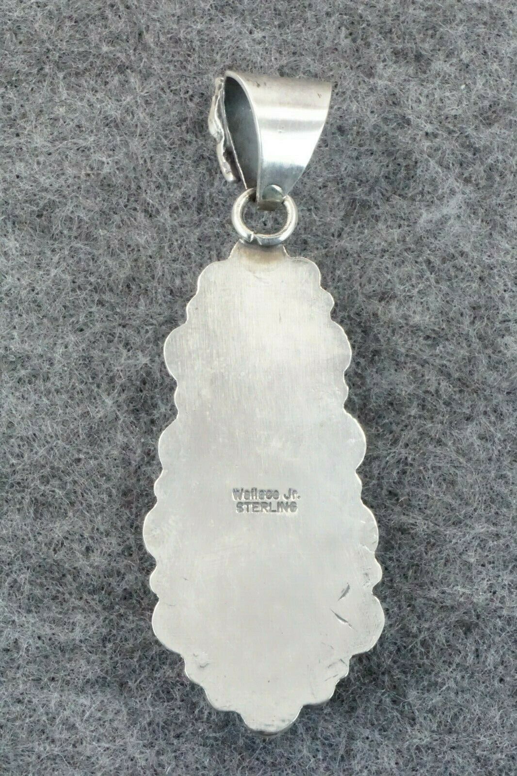 Turquoise & Sterling Silver Pendant - Wallace Jr.
