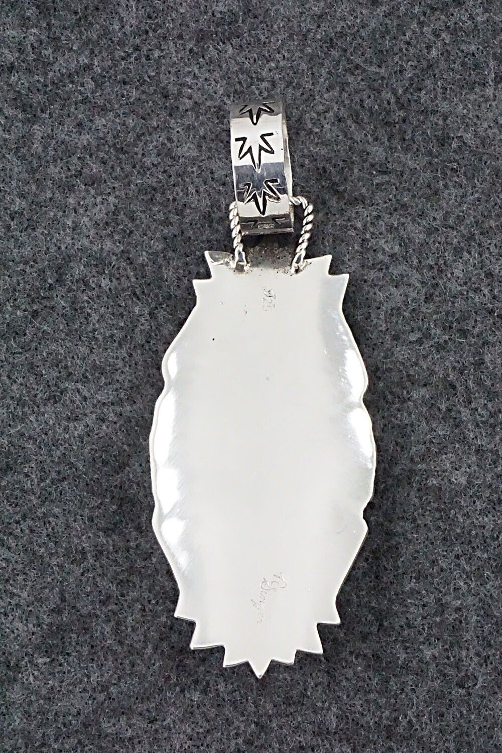Turquoise & Sterling Silver Pendant - Richard Singer