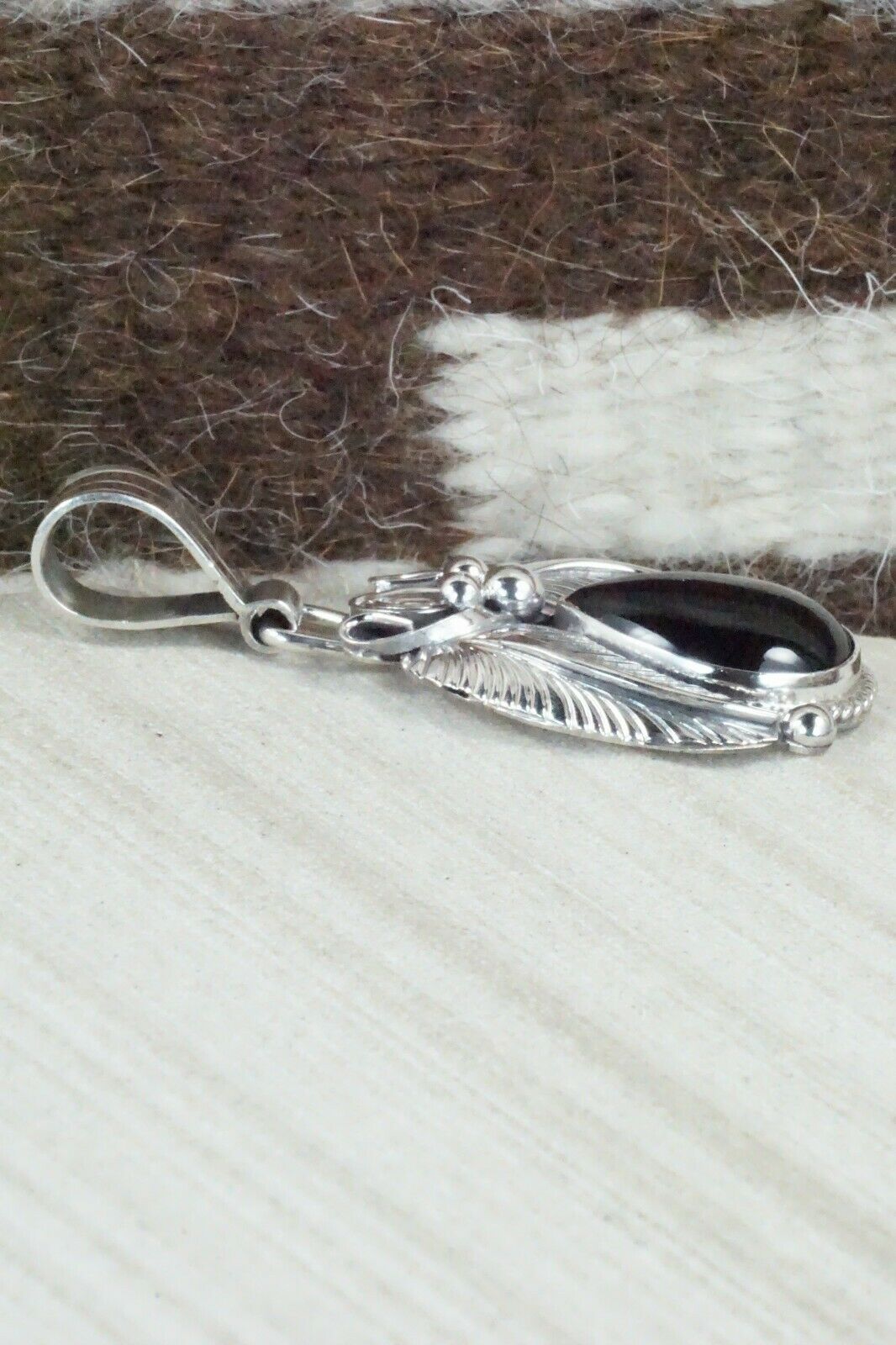 Onyx & Sterling Silver Pendant - Davey Morgan