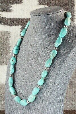 Turquoise & Sterling Silver Necklace - Navajo