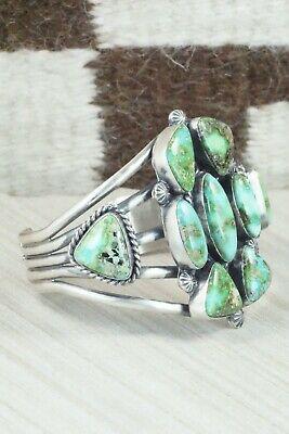 Turquoise & Sterling Silver Bracelet - Raymond Delgarito - High Lonesome Trading