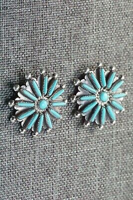 Turquoise & Sterling Silver Earrings - Samantha Waasta