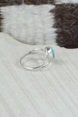 Turquoise and Sterling Silver Ring - Robert Martinez - Size 6