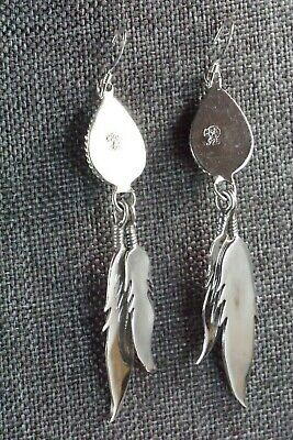 Navajo Turquoise & Sterling Silver Earrings - Judy Largo