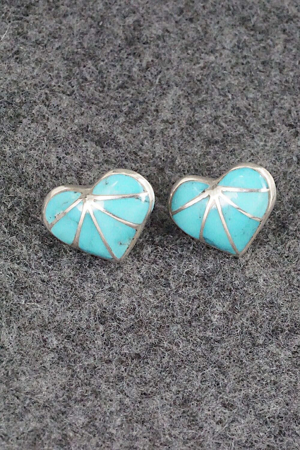 Turquoise & Sterling Silver Earrings - Laurie Kallestewa