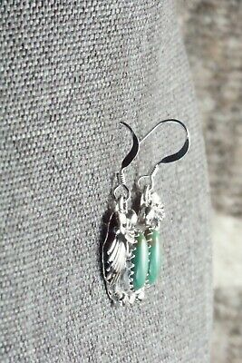 Turquoise & Sterling Silver Earrings - KimMarie Whitehorse