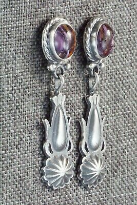 Spiny Oyster & Sterling Silver Earrings - Annie Spencer