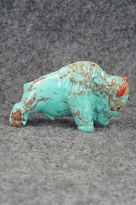 Buffalo Zuni Fetish Carving - Andres Quandelacy