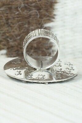 Turquoise & Sterling Silver Ring - Alex Sanchez - Size 5.5