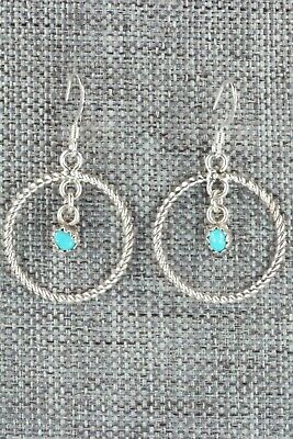 Turquoise & Sterling Silver Earrings - Sylvia Chee