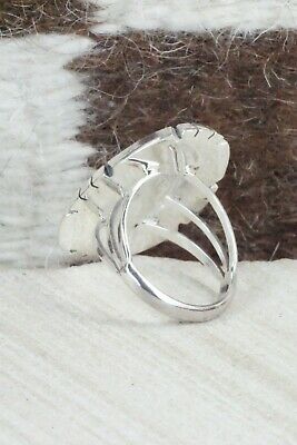 Turquoise & Sterling Silver Ring - Samuel Yellowhair - Size 8.75