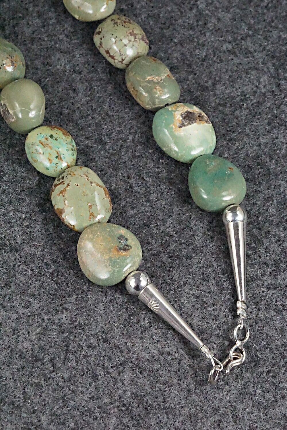 Turquoise and Sterling Silver Necklace - Louise Joe