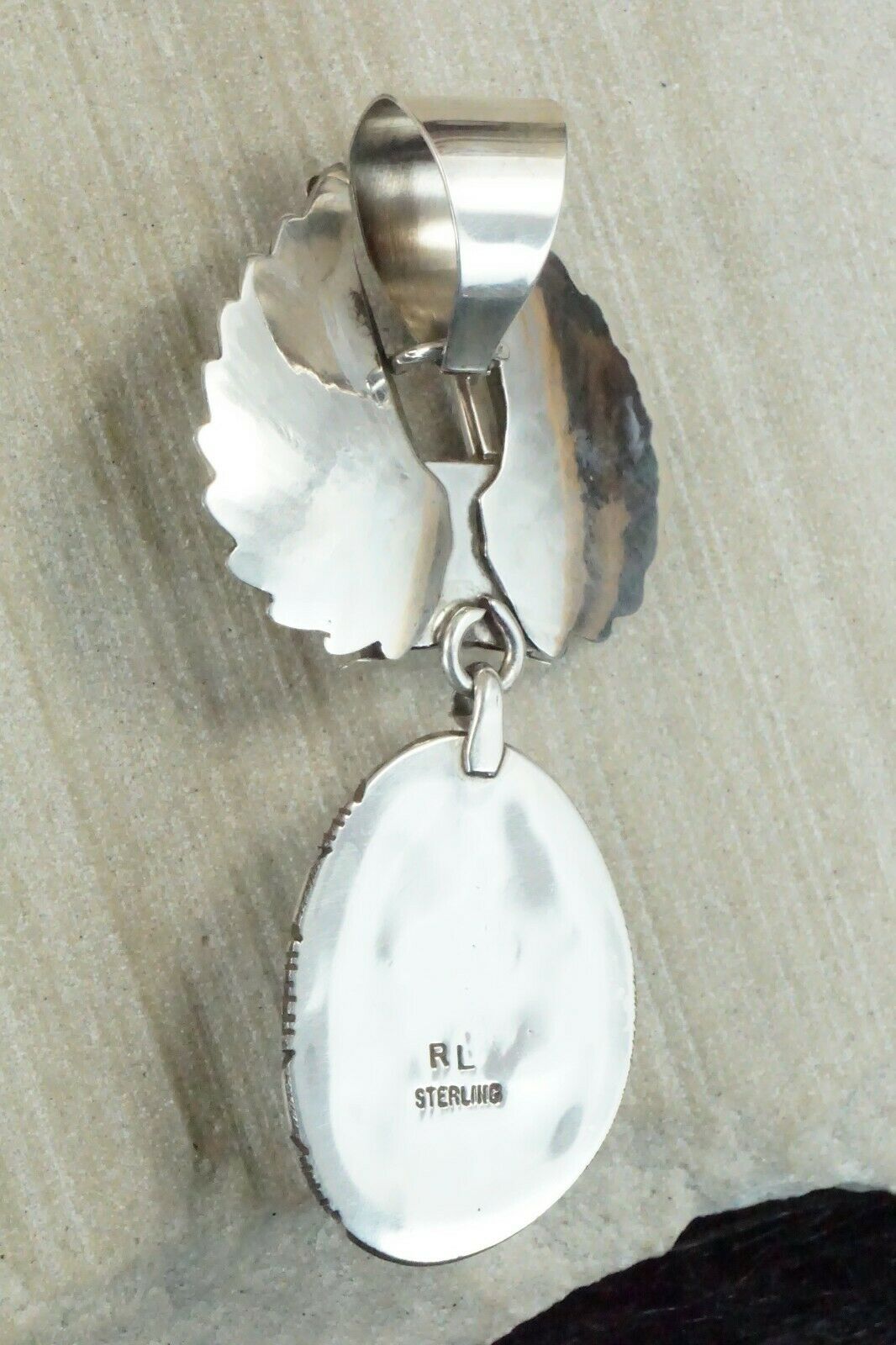 Turquoise & Sterling Silver Pendant - Rita Lee