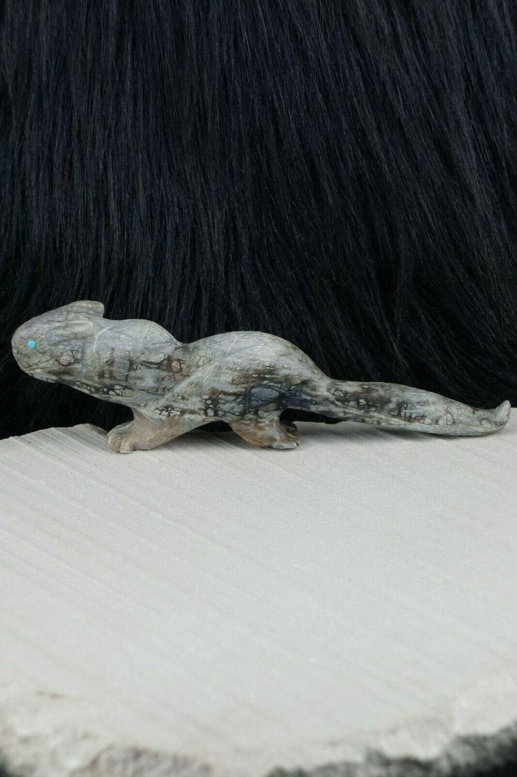 Mountain Lion Zuni Fetish Carving - Tony Mackel - High Lonesome Trading
