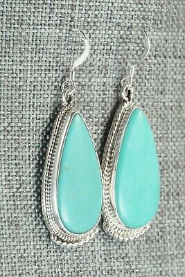 Turquoise & Sterling Silver Earrings - Sharon McCarthy