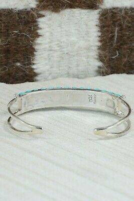 Zuni Turquoise & Sterling Silver Bracelet - Fredrick & Denise Siutza